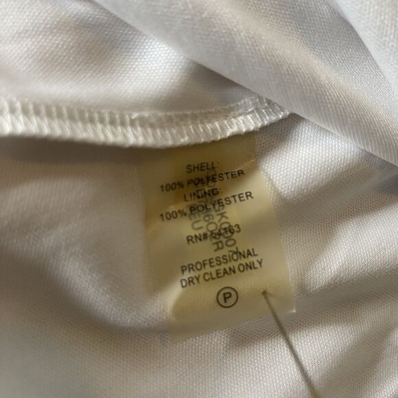 CALVIN KLEIN Dress Floral A-Line Sleeveless Sheer Overlay Womens 12 Pink White - Picture 7 of 8